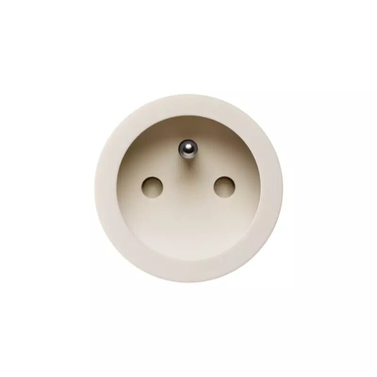 ROND 2.0 stopcontact inbouw type E socket penaarding penaarde Belgie Frankrijk afmetingen - rond io De Oude Schakelaar
