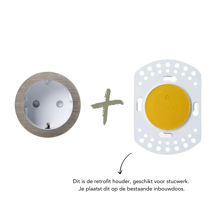 ROND 2.0 stopcontact wit - randaarde - canon de fusil light