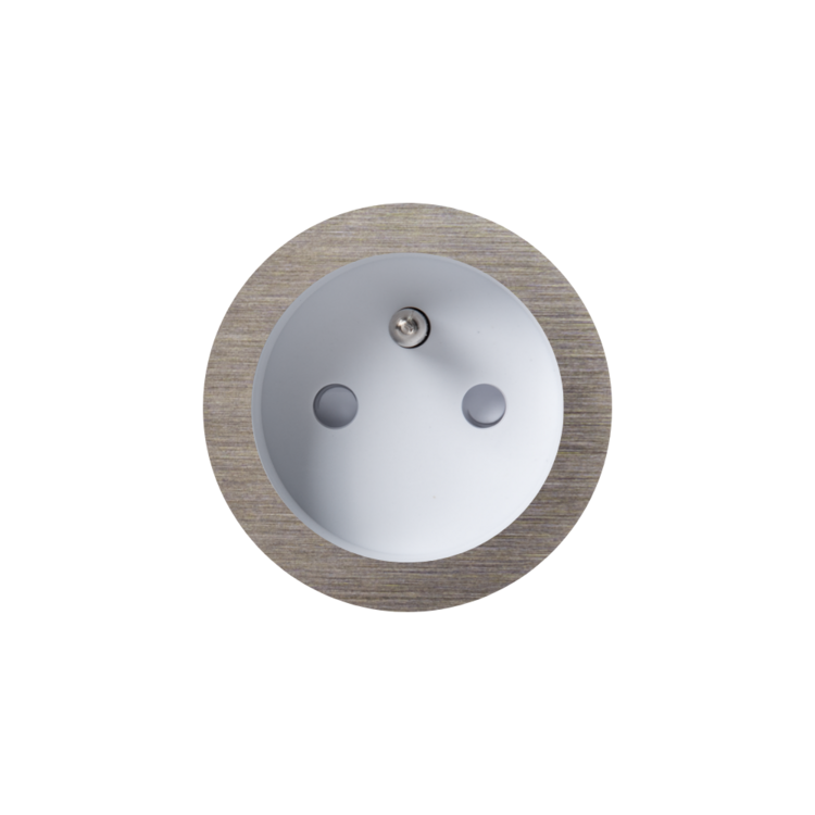 ROND 2.0 stopcontact wit - penaarde - canon de fusil light