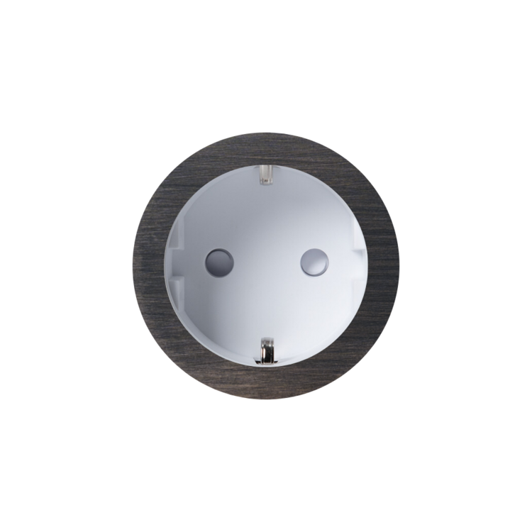 ROND 2.0 stopcontact wit - randaarde - canon de fusil dark