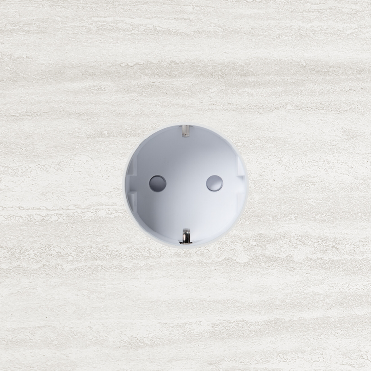 ROND 3.0 stopcontact wit in steen