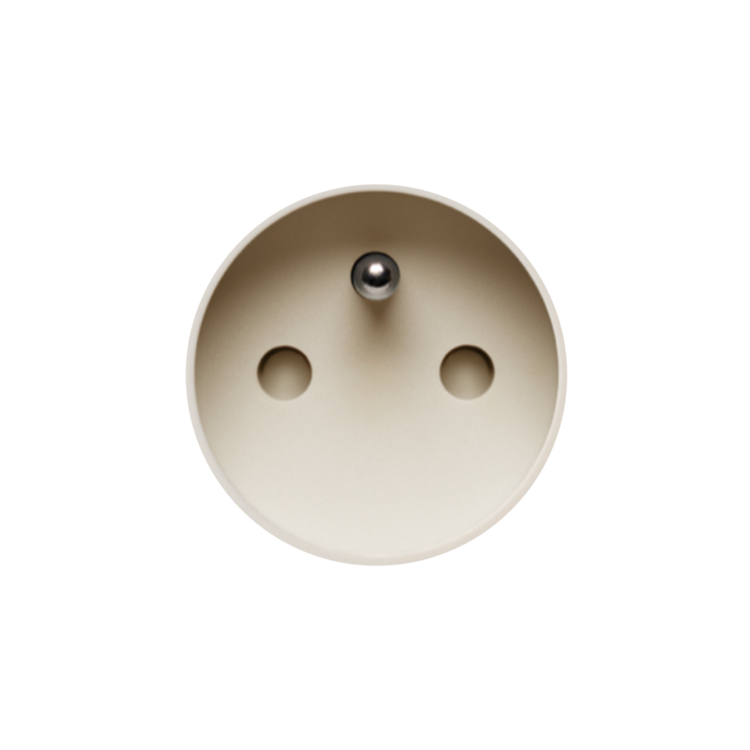 ROND 3.0 stopcontact cr&egrave;me penaarde