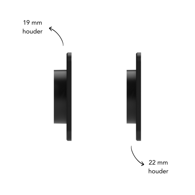 ROND 3.0 backfit houder 19 mm 22 mm