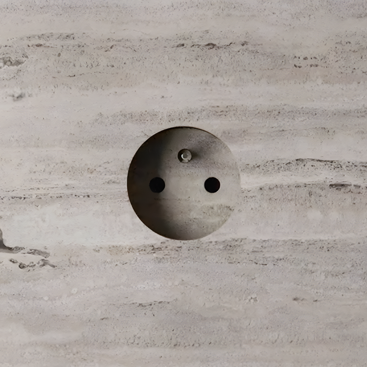 De Oude Schakelaar - ROND 3.0 steen stopcontact 