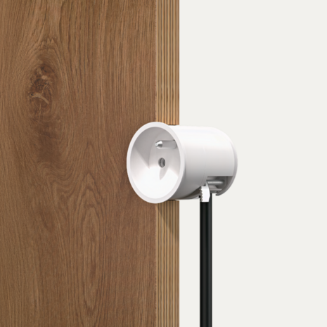 De Oude Schakelaar - Rond unifit stopcontact cr&egrave;me penaarde