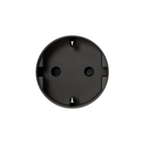 ROND 3.0 stopcontact zwart randaarde