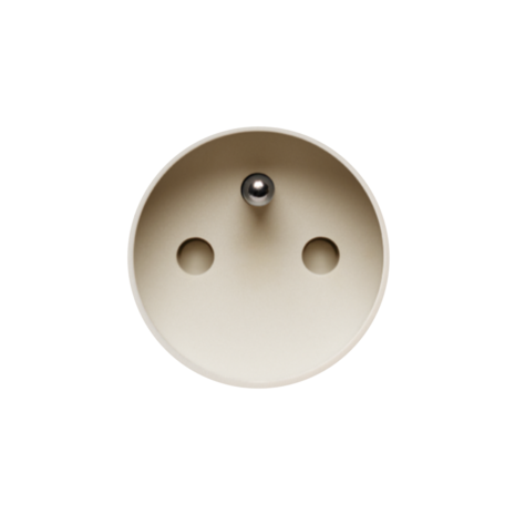 ROND 3.0 stopcontact cr&egrave;me penaarde