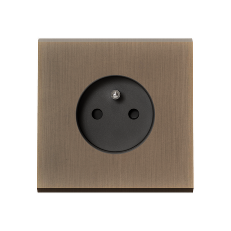 MODELEC stopcontact geborsteld brons - Penaarde - Belgi&euml;