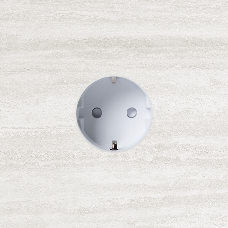 ROND 3.0 stopcontact wit randaarde in steen