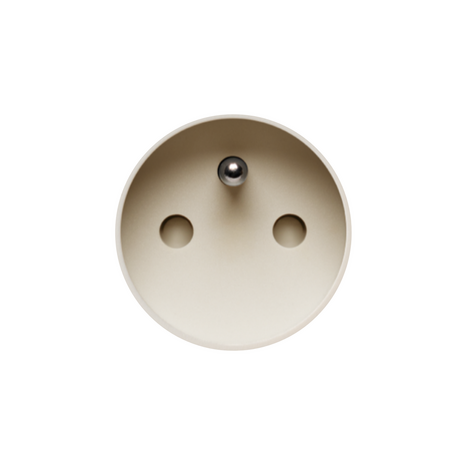 ROND 3.0 stopcontact cr&egrave;me penaarde