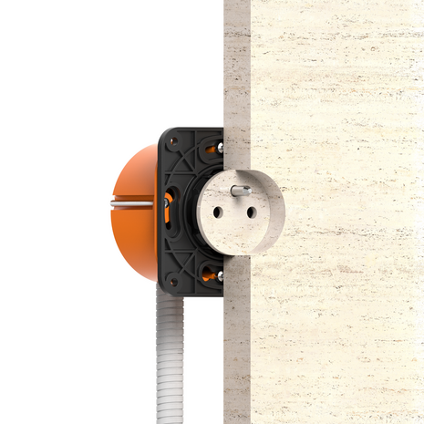 De Oude Schakelaar - ROND 3.0 steen stopcontact - Installatie