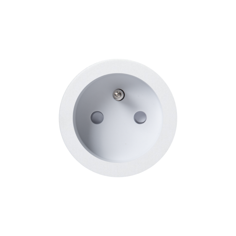 ROND 2.0 stopcontact inbouw type E socket penaarding penaarde Belgie Frankrijk afmetingen - rond io De Oude Schakelaar