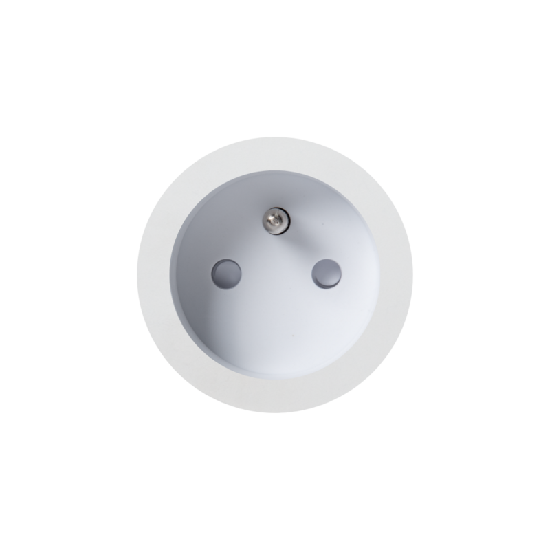 ROND 2.0 stopcontact inbouw type E socket penaarding penaarde Belgie Frankrijk afmetingen - rond io De Oude Schakelaar