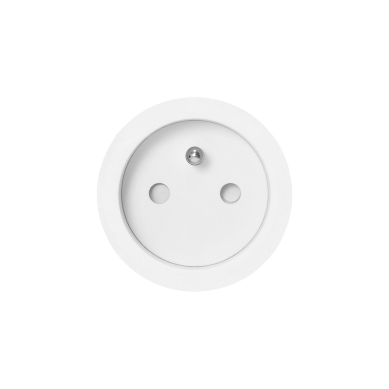 De Oude Schakelaar - ROND by Prado unifit stopcontact wit 52 mm | Penaarde