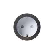 ROND 2.0 stopcontact wit - randaarde - canon de fusil dark