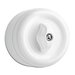 Wit bakeliet draaischakelaar opbouw - 62 mm