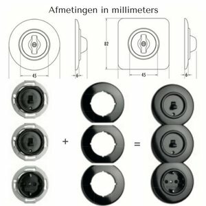Samenstellen bakeliet schakelmateriaal