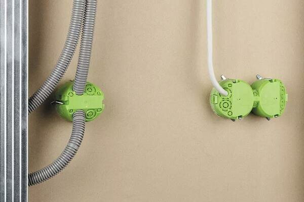 2-voudige hollewand inbouwdoos voor gipsplaten wand 