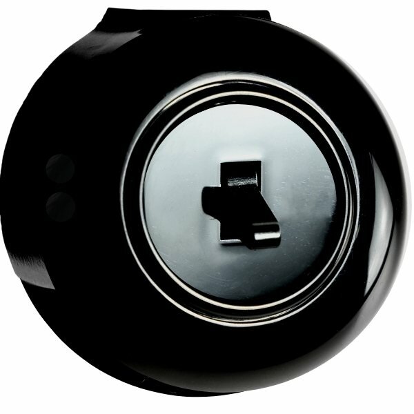 Opbouw dimmer zwart rond LED halogeen transformator 12 volt 230 volt 