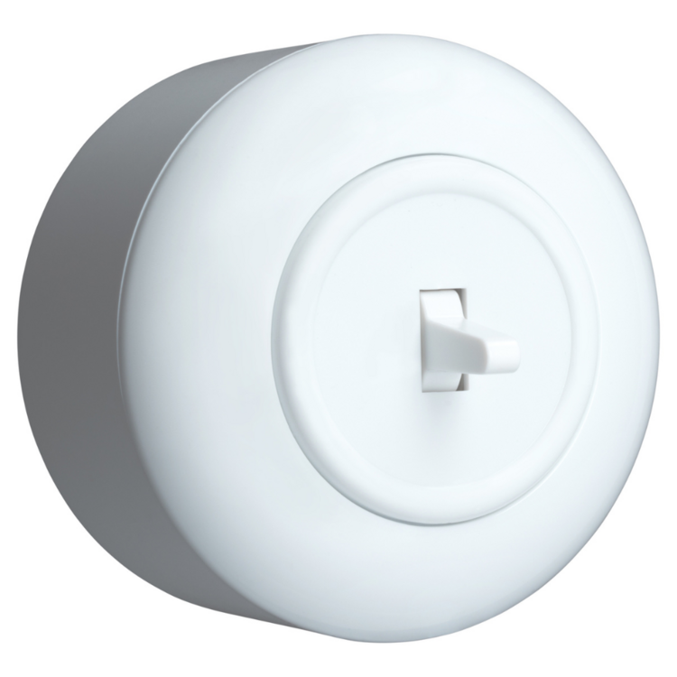 Opbouw dimmer wit rond LED universeel 12V en 230V