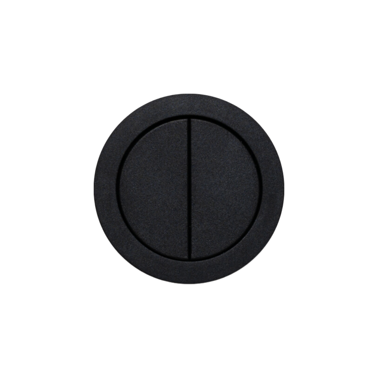 Rond 2.0 puls schakelaar 2 knoppen basis zwart basic black rond by prado rond.io