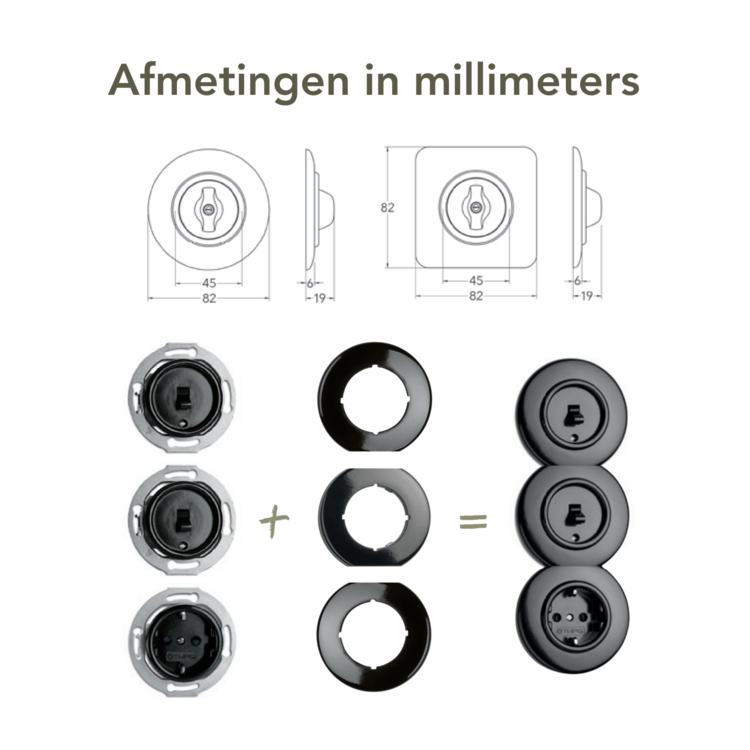 Afmetingen-bakeliet-schakelmateriaal
