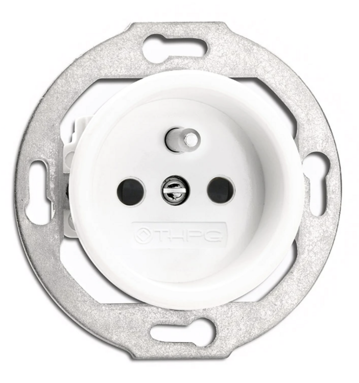 Porselein wit stopcontact wandcontactdoos inbouw penaarde