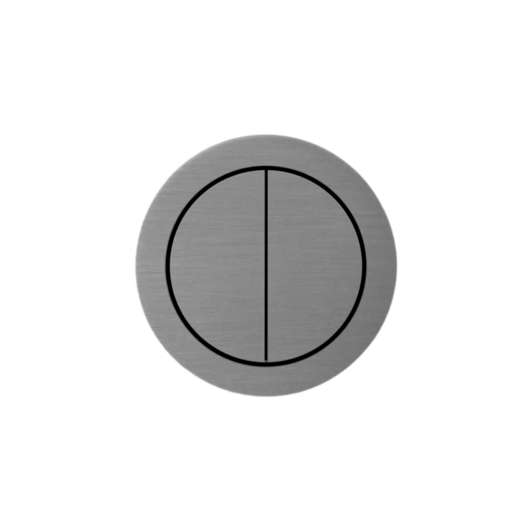 Rond 2.0 230v schakelaar 2 knoppen geborsteld grijs rond by prado rond.io
