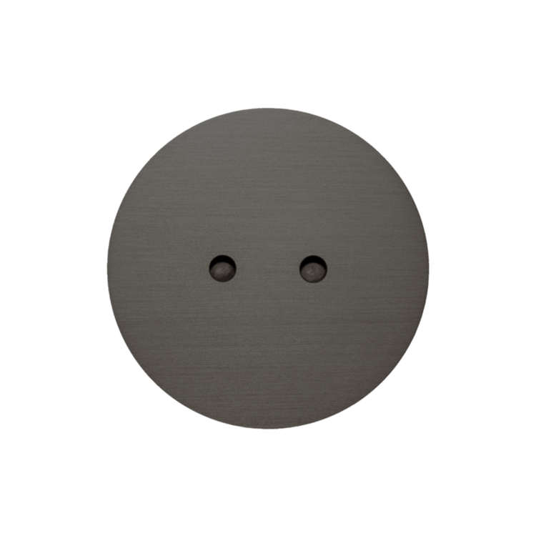 ROND 2.0 vloerstopcontact stopcontact geborsteld canon de fusil dark