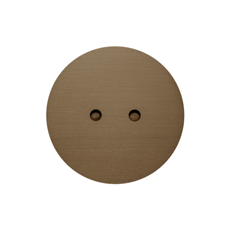 ROND 2.0 vloerstopcontact stopcontact geborsteld donker brons