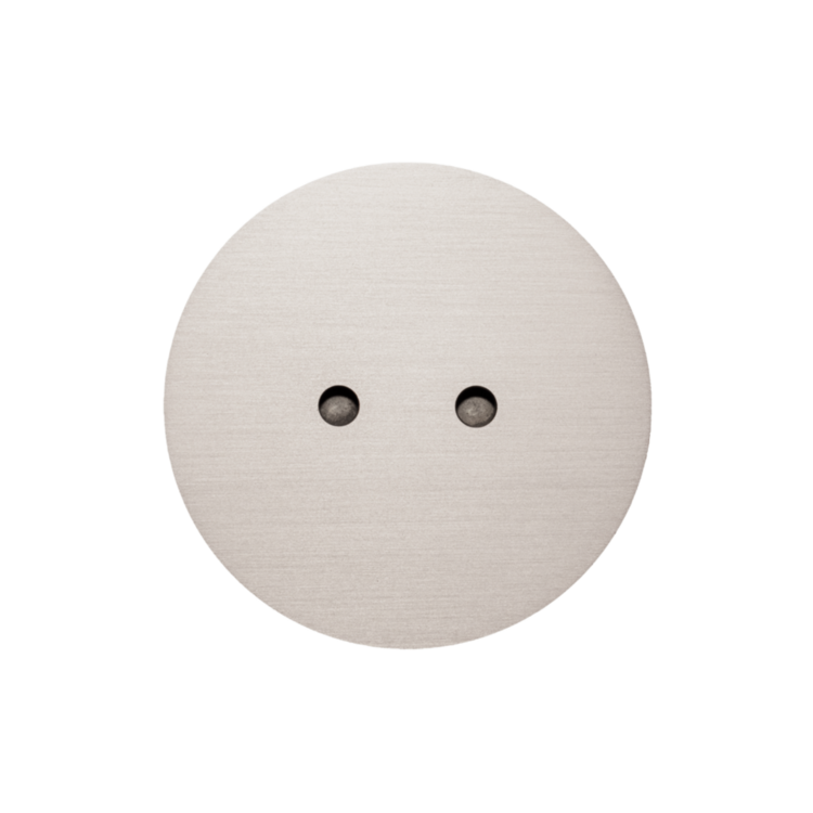 ROND 2.0 vloerstopcontact stopcontact geborsteld staal