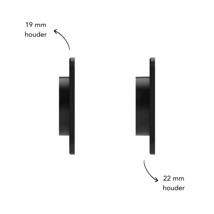 ROND 3.0 backfit houder 19 en 22 mm
