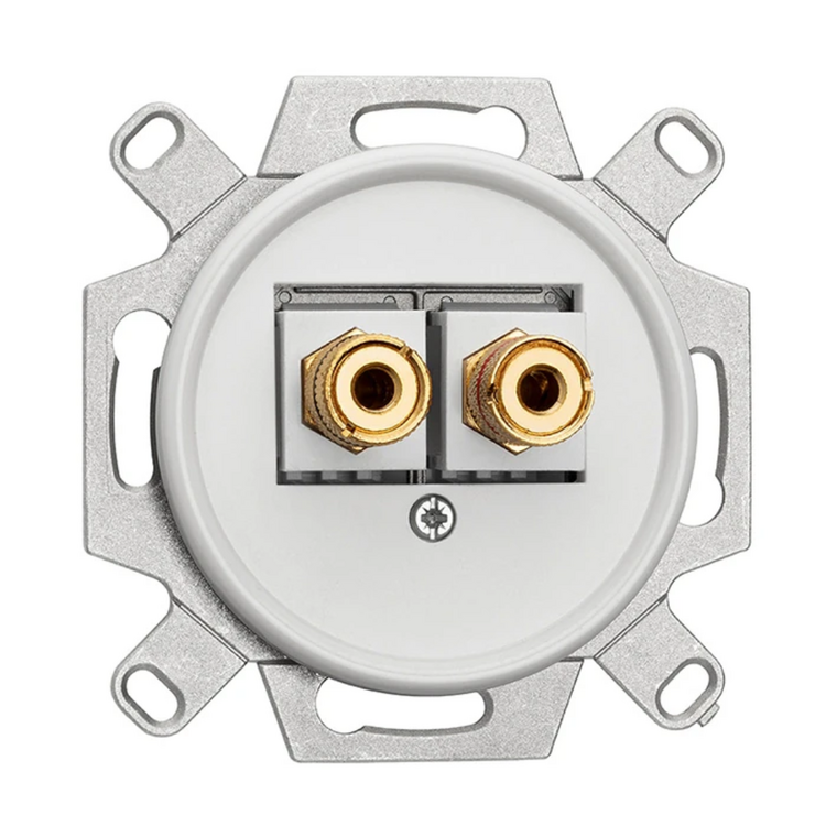 Luidspreker aansluiting wit bakeliet duroplast WBT THPG 