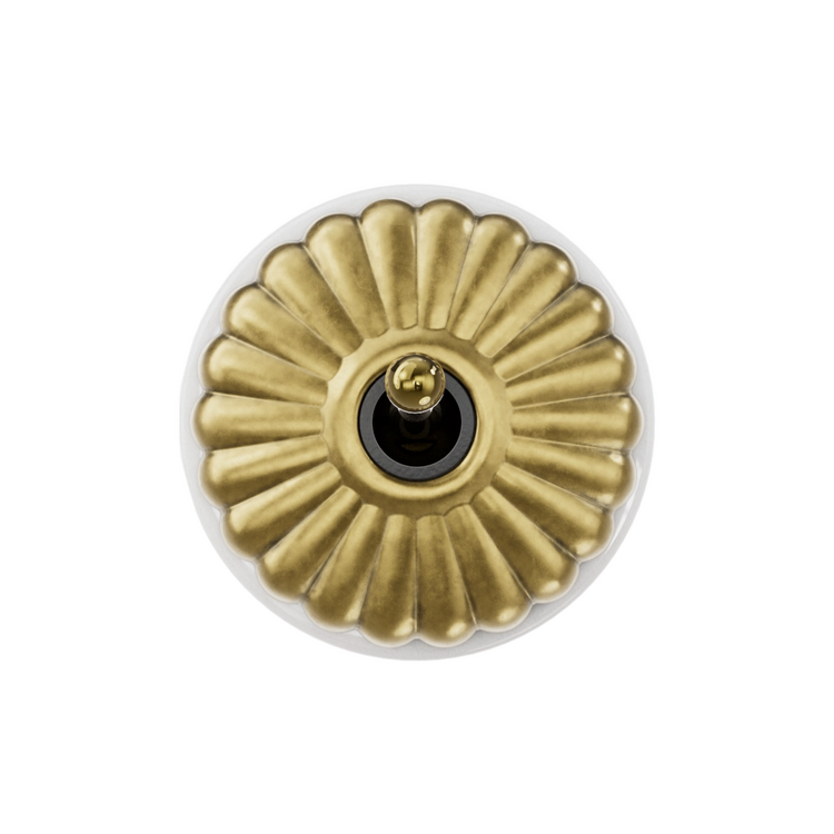 De Oude Schakelaar | Fontini DIMBLER Charlotte | Opbouwschakelaar satin gold
