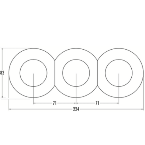 Bakeliet-drievoudig-rond-inbouw-afmetingen