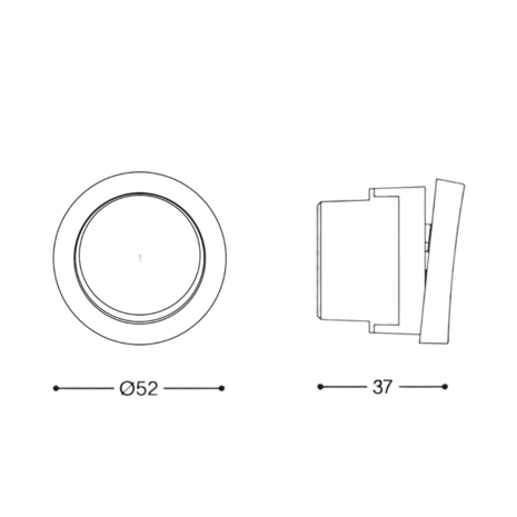 ROND 2.0 schakelaar afmetingen - rond io De Oude Schakelaar