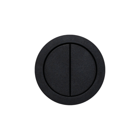 Rond 2.0 puls schakelaar 2 knoppen aluminium zwart black rond by prado rond.io