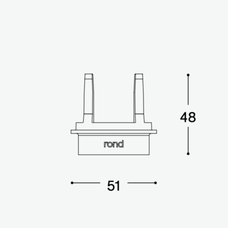 ROND 2.0 verwijdertool afmetingen