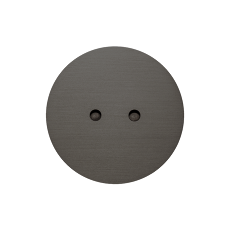 ROND 2.0 vloerstopcontact stopcontact geborsteld canon de fusil dark