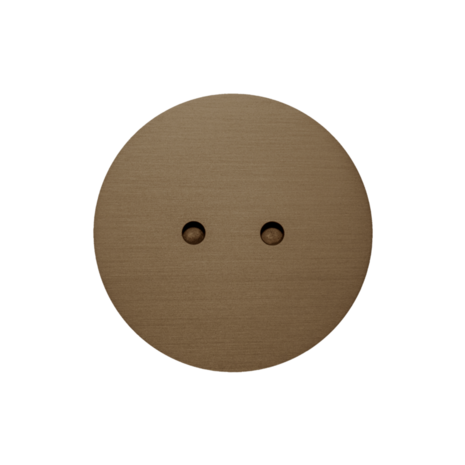 ROND 2.0 vloerstopcontact stopcontact geborsteld donker brons