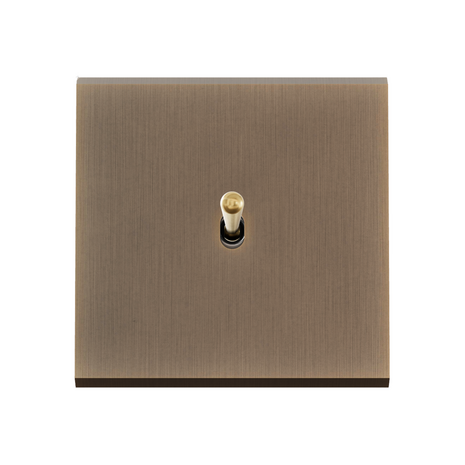 MODELEC schakelaar geborsteld brons
