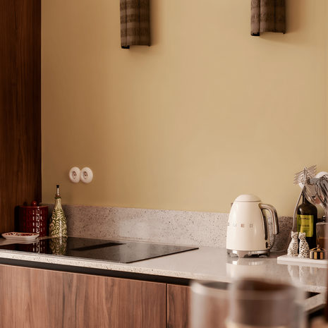 Wit rond stopcontact penaarde inbouw