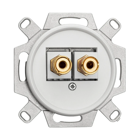 Luidspreker aansluiting wit bakeliet duroplast WBT THPG 