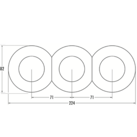 Bakeliet-drievoudig-rond-inbouw-afmetingen