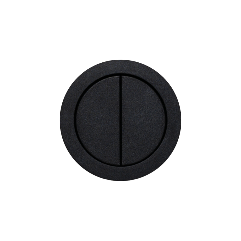 Rond 2.0 puls schakelaar 2 knoppen basis zwart basic black rond by prado rond.io