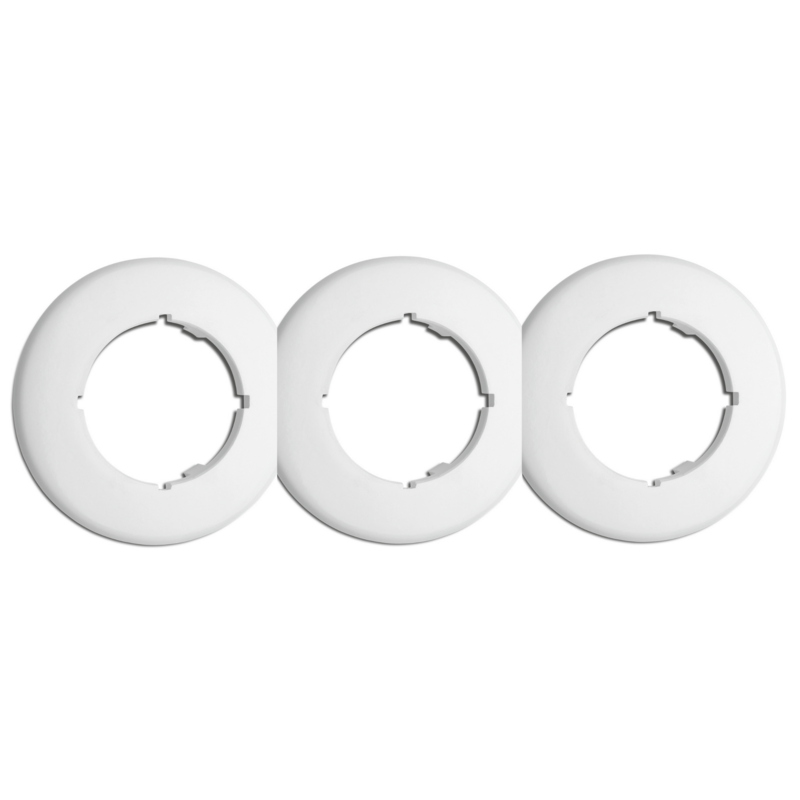 Wit bakeliet 3-voudig rond afdekraam