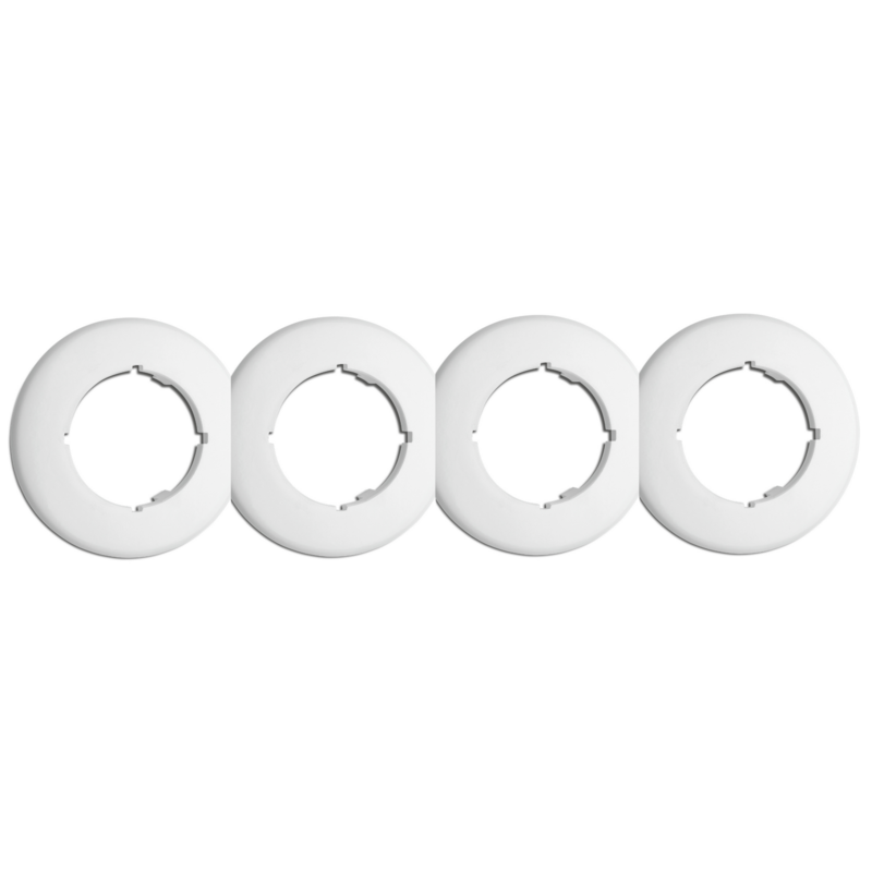 Wit bakeliet 4-voudig rond afdekraam