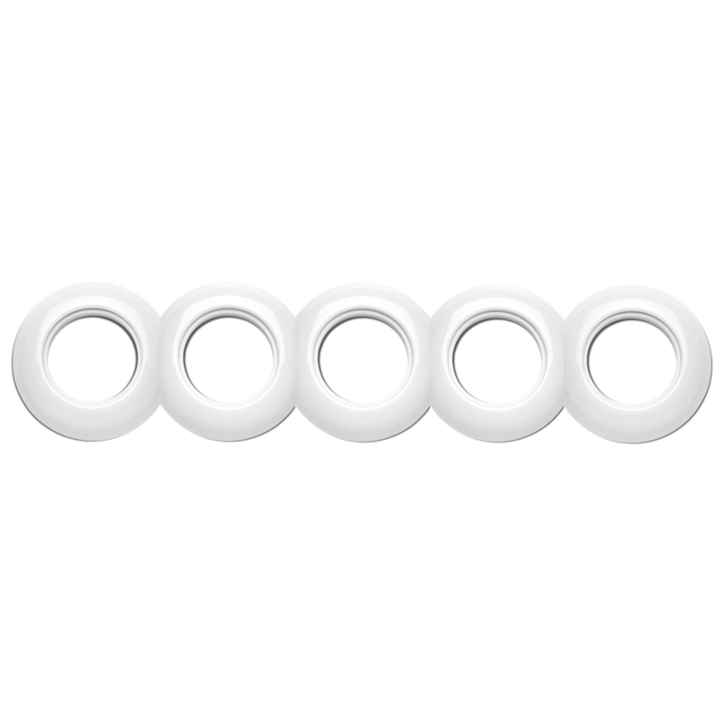 Porselein afdekraam rond 5-voudig porseleinen THPG