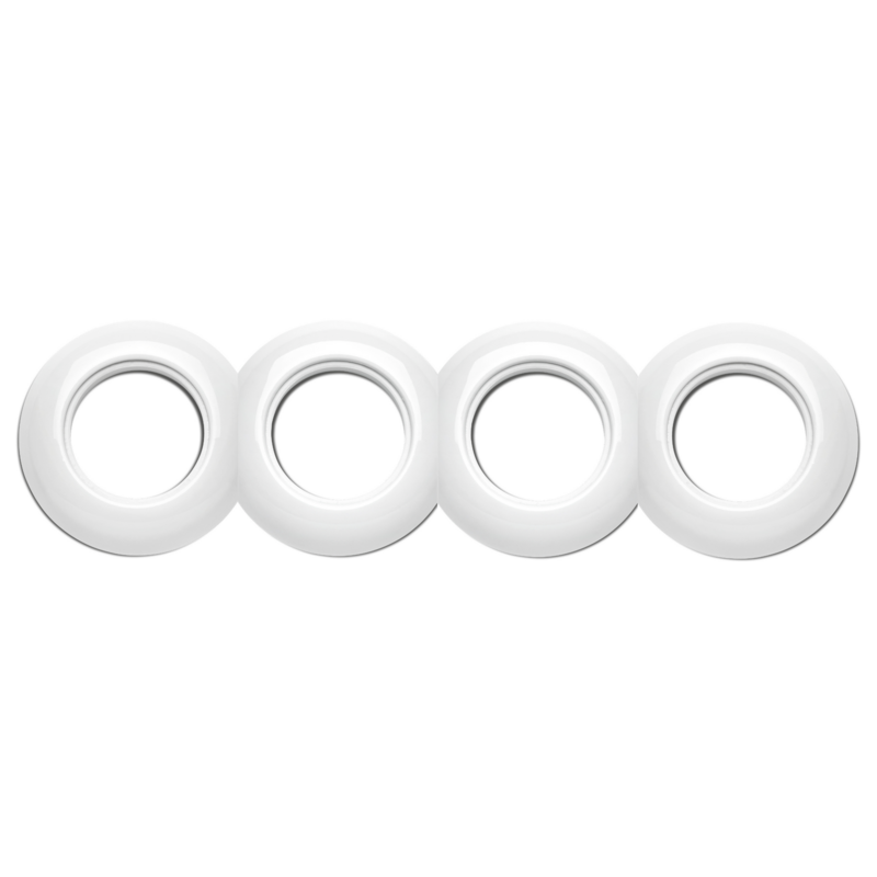 Porselein afdekraam rond 4-voudig porseleinen THPG