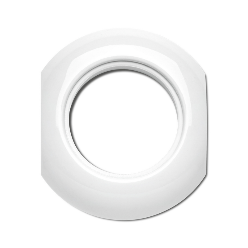 Porselein wit afdekraam middenstuk schakelmateriaal THPG